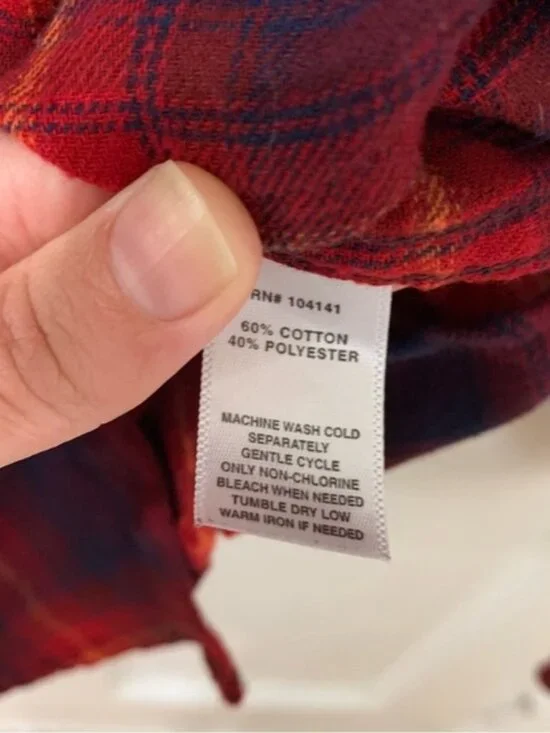 Field & Stream Women’s Button Down Flannel Lumberjack Camping Outdoors Small Top - Picture 5 of 8